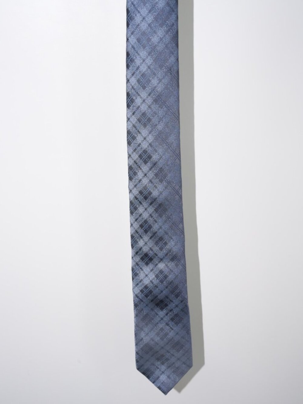 Calvin Klein Blue Plaid Tie